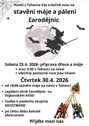 stavění máje a čarodějnice